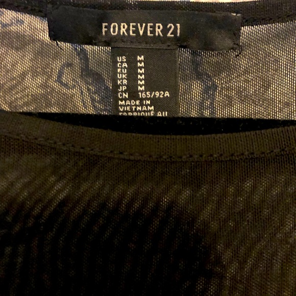 Blue Dress with Black Mesh - Forever 21 - Picture 7 of 7